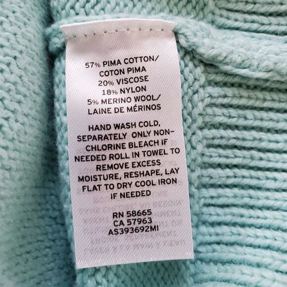 Nordstrom Button Placket Sweater size Small in Mint - Picture 10 of 10